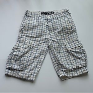 White and.Blue Cargo Shorts sz 30 by WearFirst